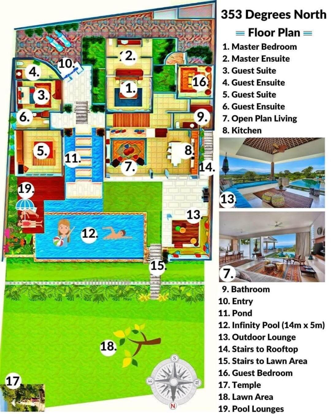 353 Degrees North Villa Lembongan Exterior foto